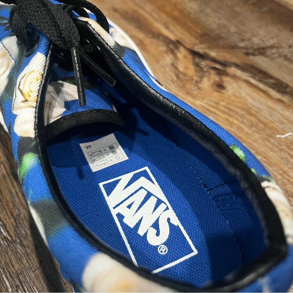 New VANS Era 'Romantic Floral' Shoes Blue/White/Black Men's US 7.5 Women's US 9 - Picture 5 of 7